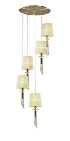 Tiffany Antique Brass-Cream Crystal Ceiling Lights Mantra Statement Crystal Fittings Tiffany Antique Brass-Cream Crystal Ceiling Lights Mantra Statement Crystal Fittings